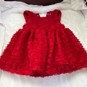 Adorable Red Ruffled Dress